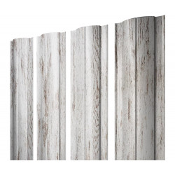 Штакетник Круглый 0.45 Print Elite Snow Wood TwinColor Штакетник Круглый 0.45 Print Elite Snow Wood TwinColor